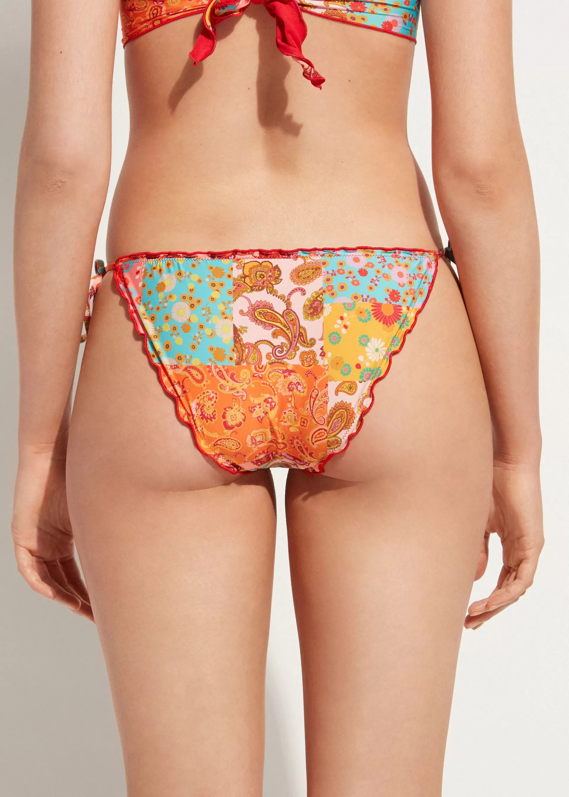 Bas De Maillot A Noeuds Et Fleurs Alicante*Calzedonia Clearance