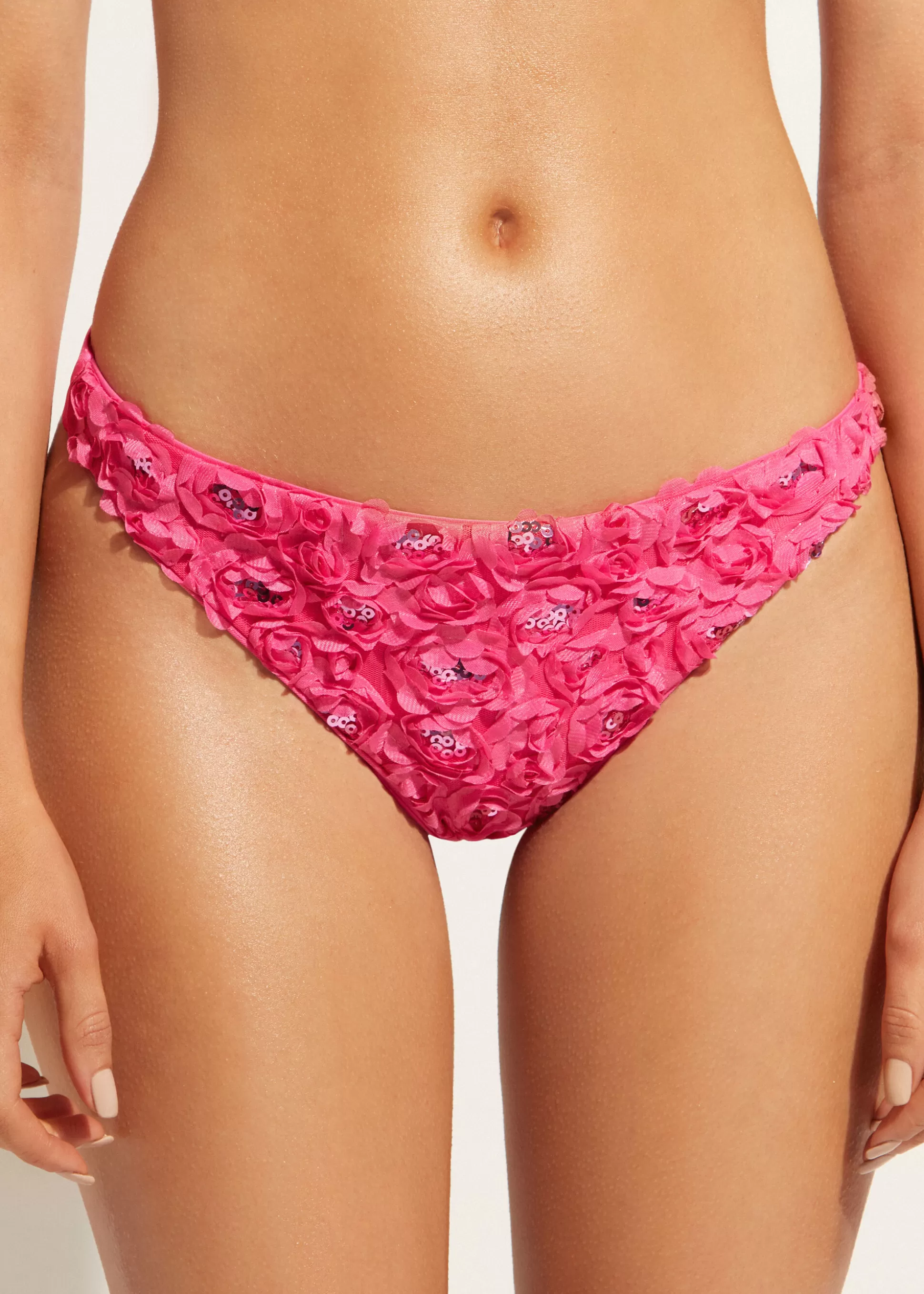 Bas De Maillot Bresilien A Fleurs Parigi*Calzedonia Sale