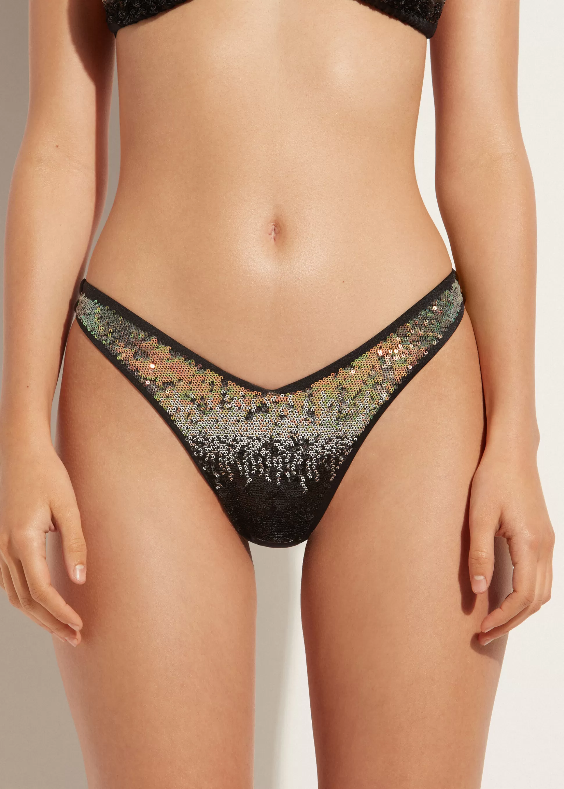 Bas De Maillot Bresilien Echancre A Paillettes Las Vegas*Calzedonia Fashion