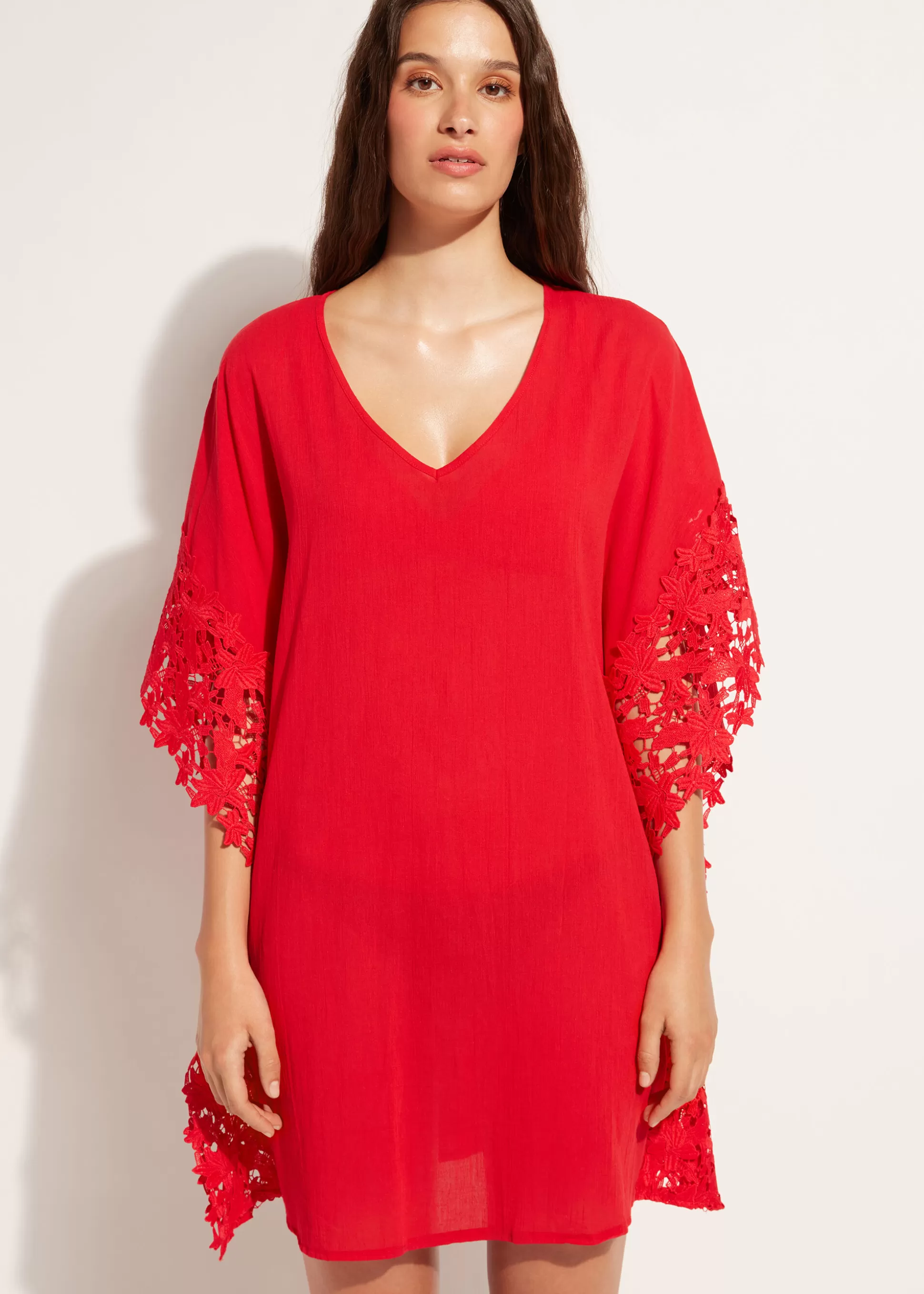 Caftan En Dentelle Macrame Fleuri*Calzedonia Sale