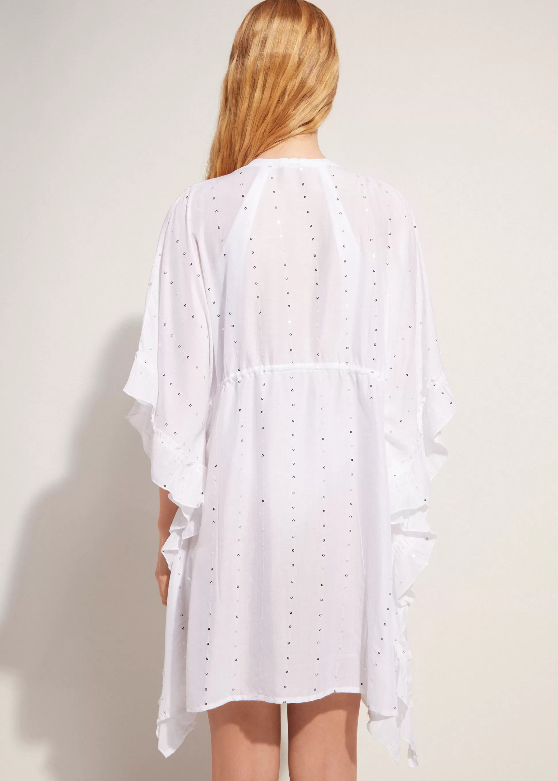 Caftan Kimono Avec Broderie Anglaise Et Paillettes*Calzedonia Best