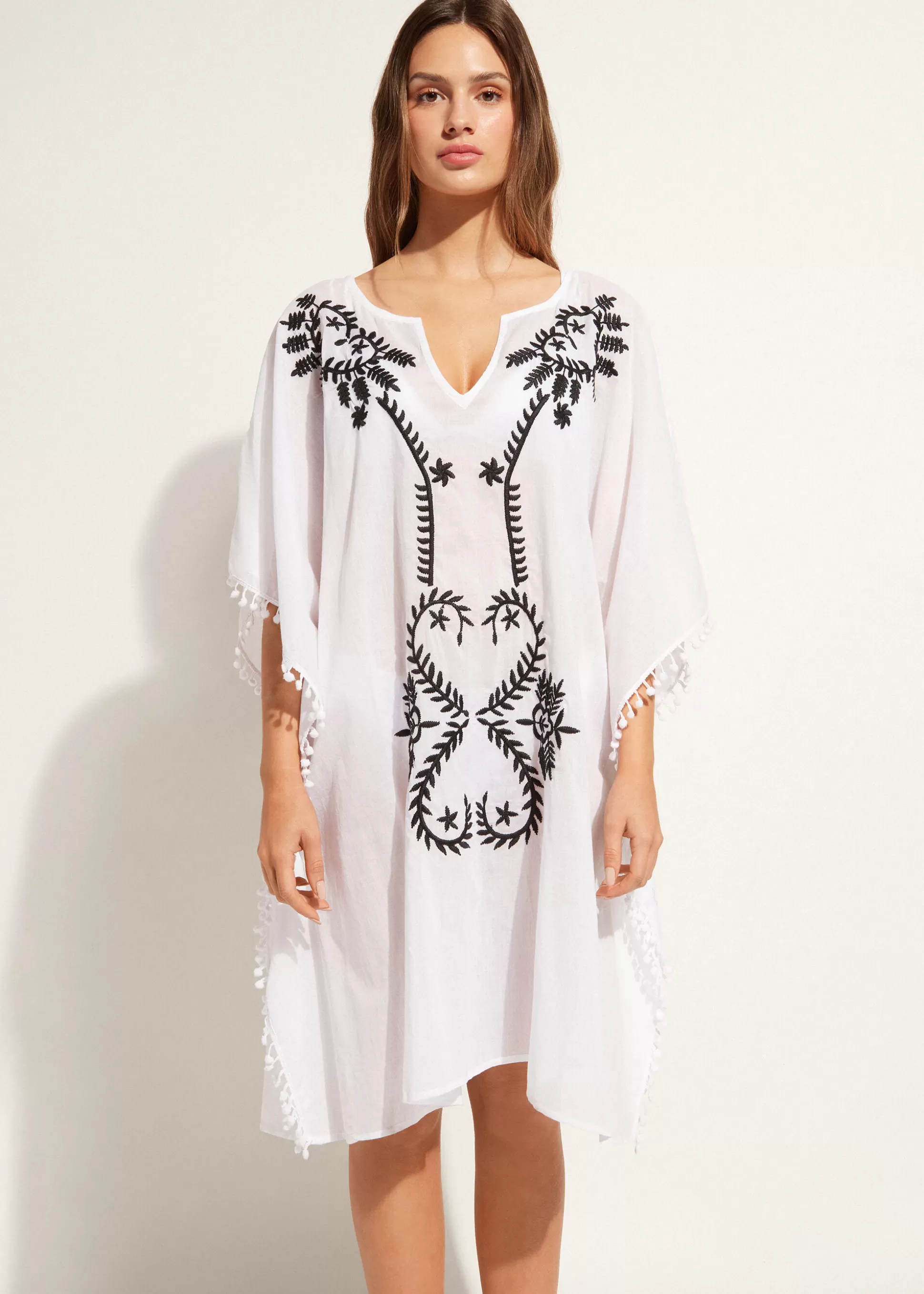 Caftan Kimono Avec Broderie Et Passementerie*Calzedonia Shop