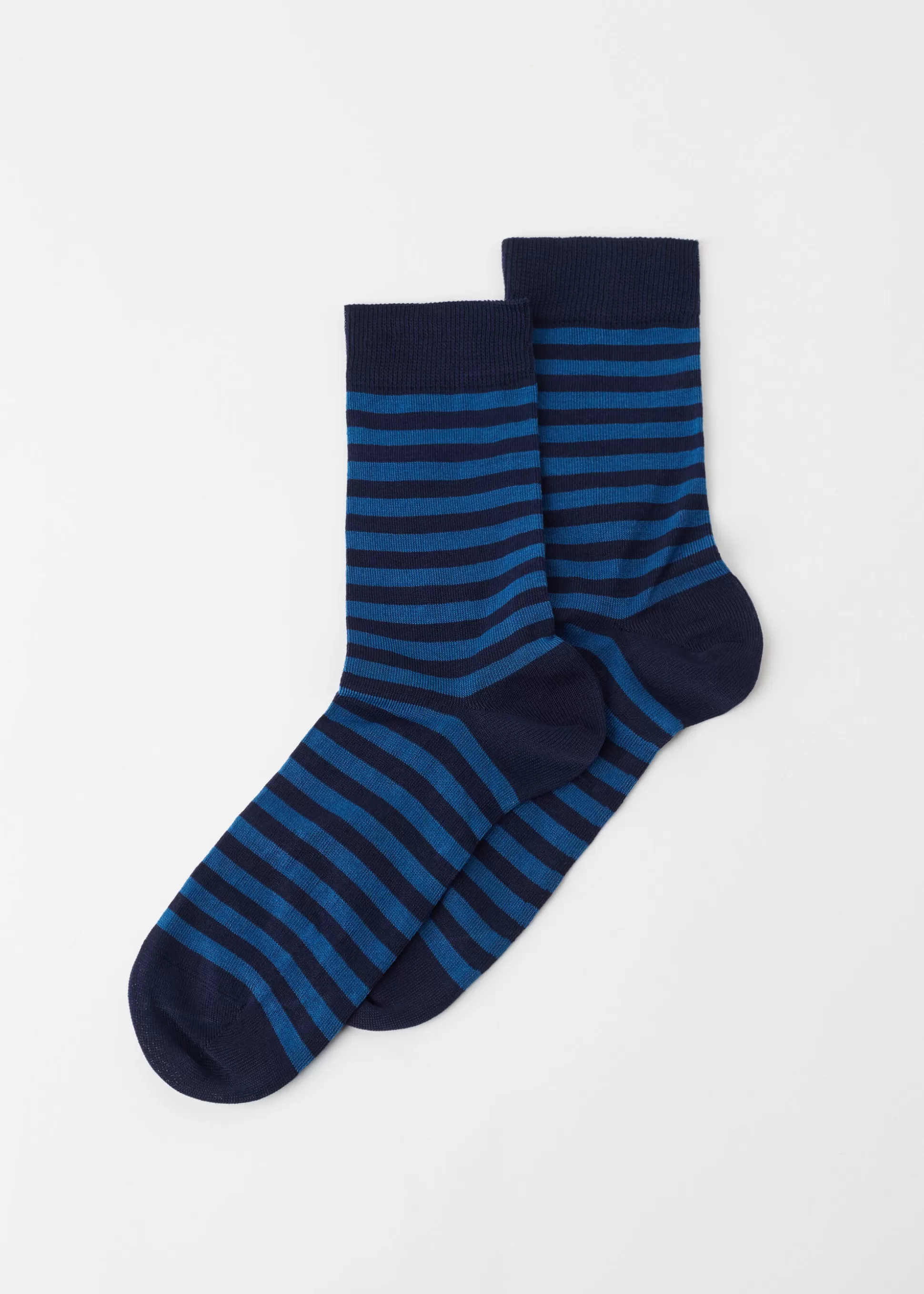 Chaussettes Basses A Rayures Bicolores Pour Homme*Calzedonia New