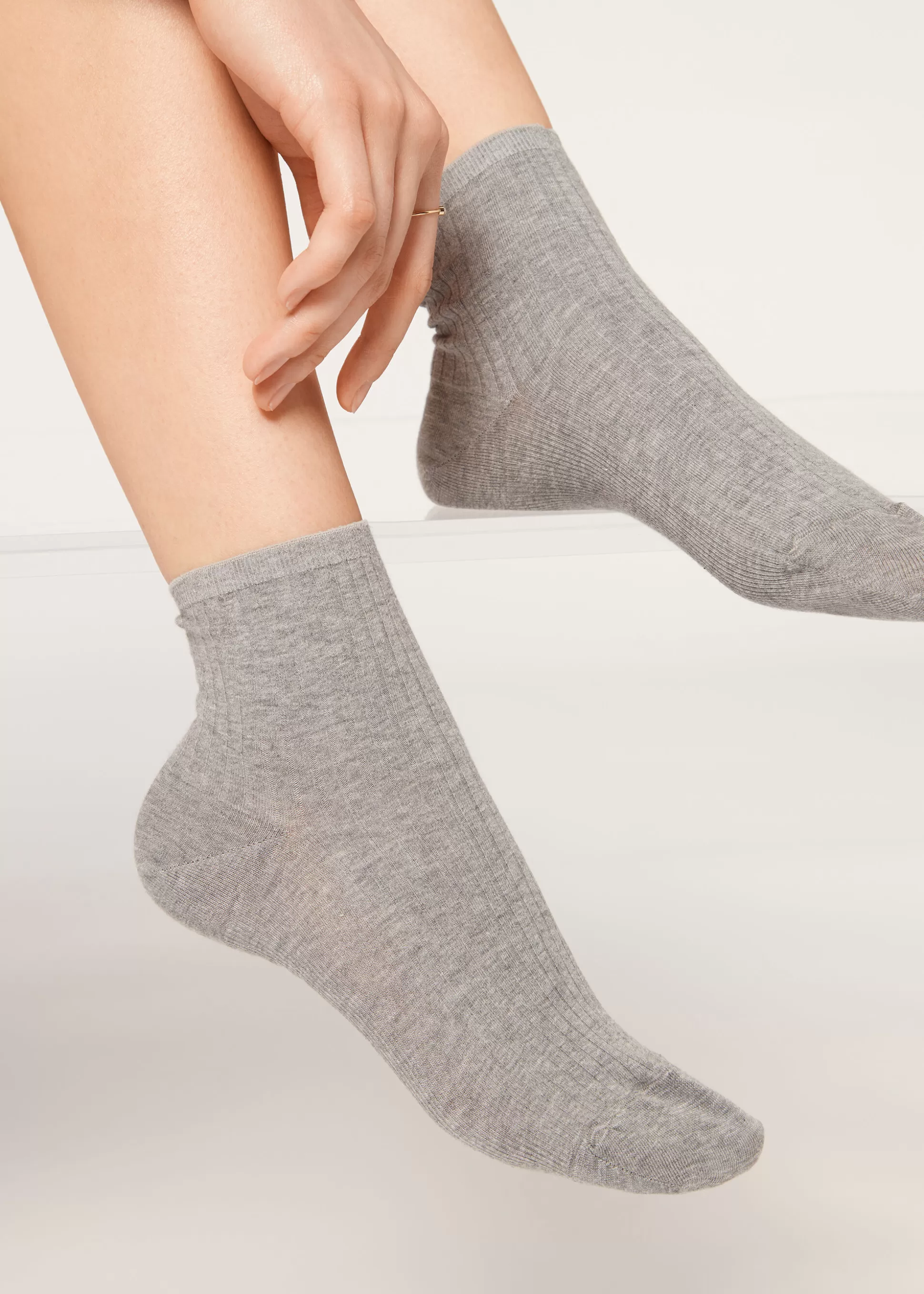 Chaussettes Basses Cotelees*Calzedonia Fashion