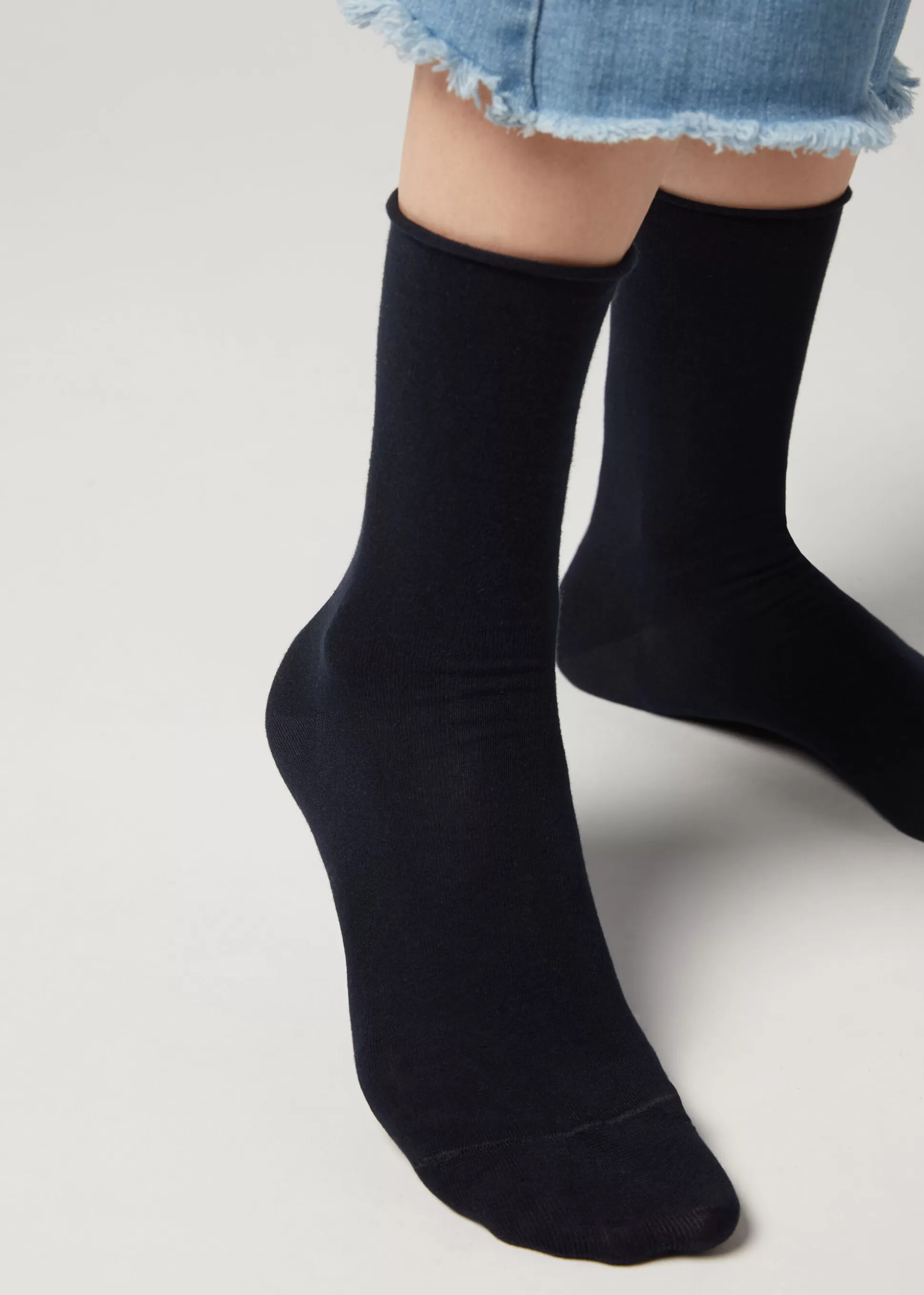 Chaussettes Courtes A Bords Francs En Coton*Calzedonia Cheap