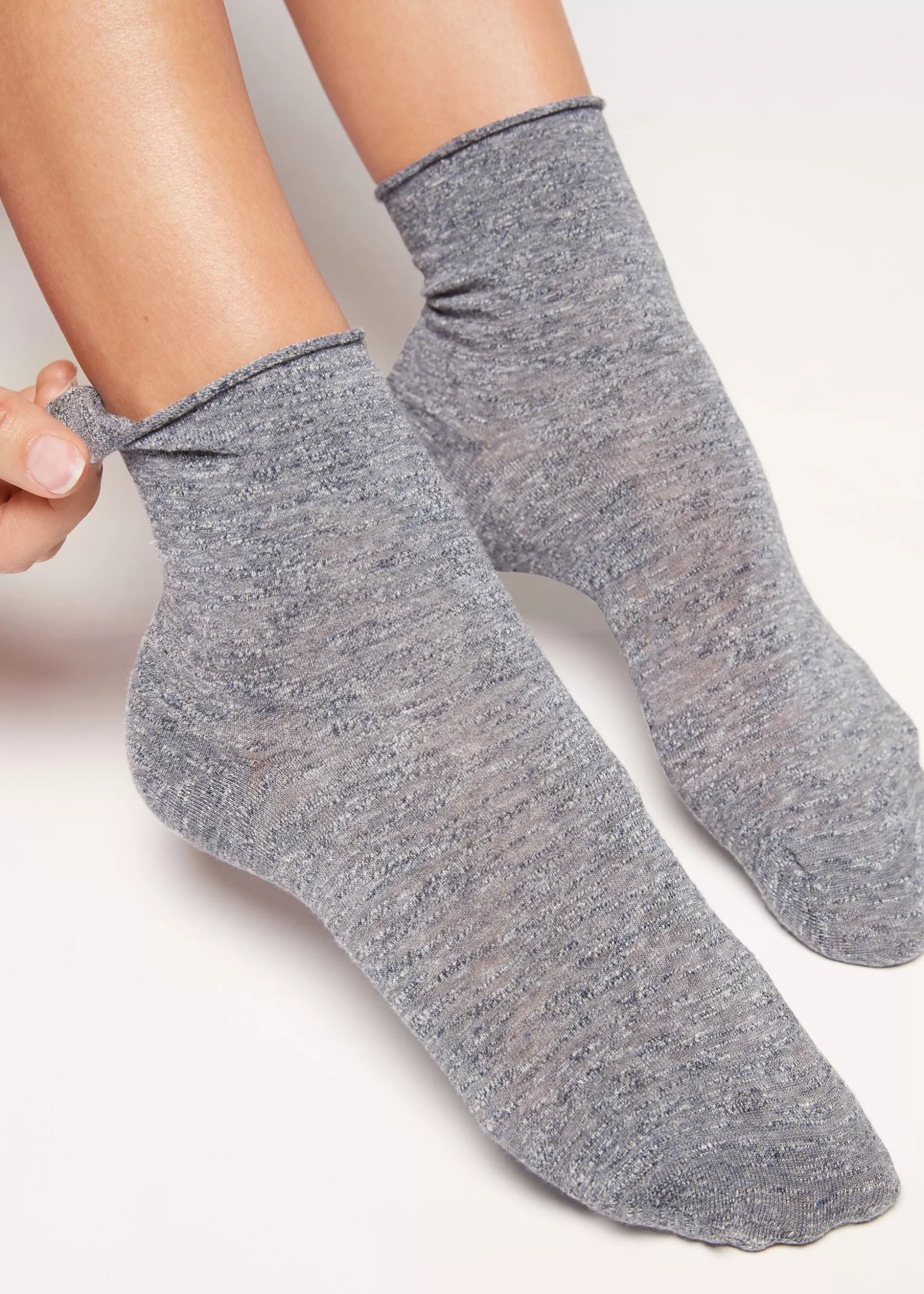 Chaussettes Courtes Avec Lin Et Viscose*Calzedonia Fashion