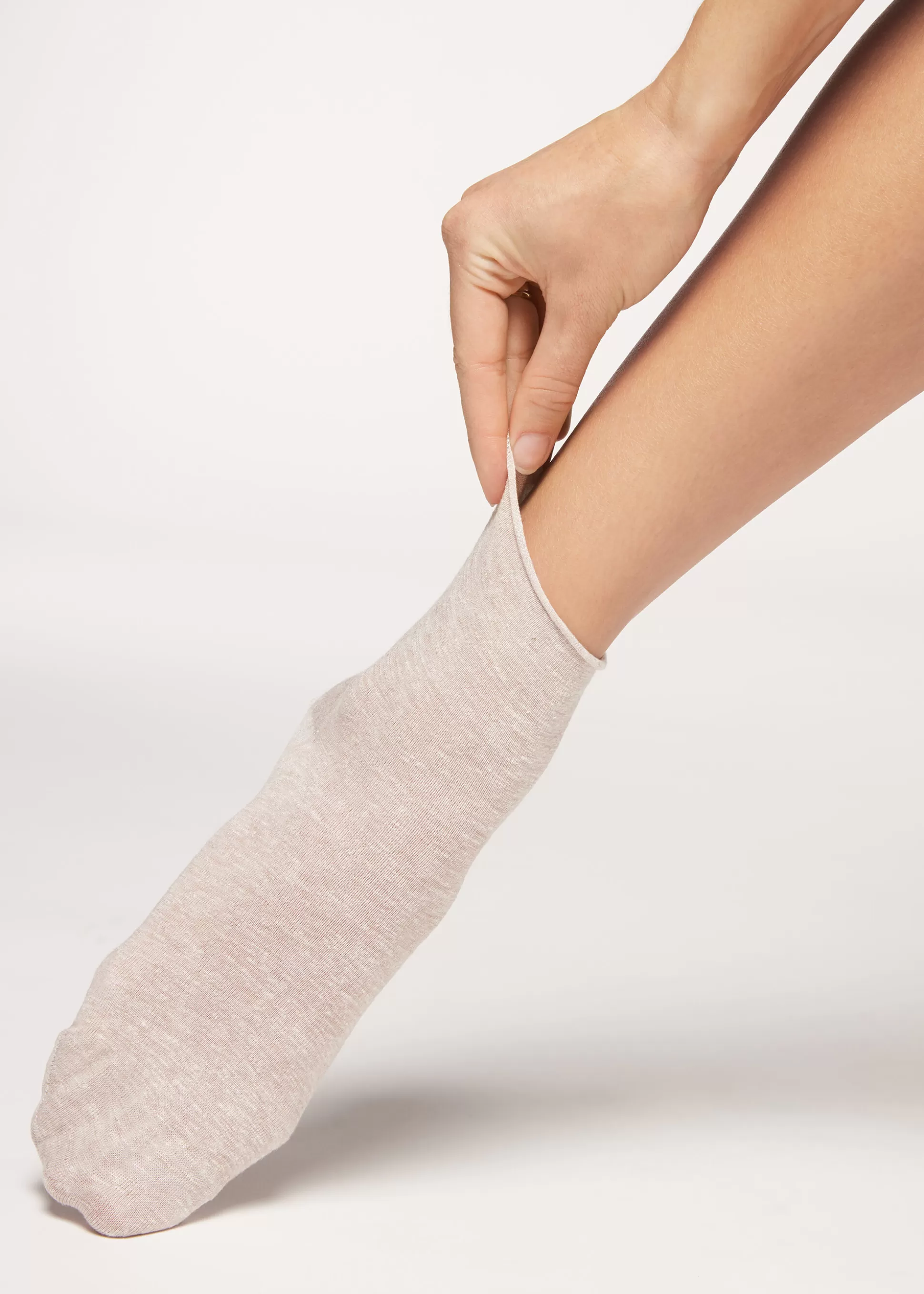 Chaussettes Courtes Avec Lin Et Viscose*Calzedonia Online