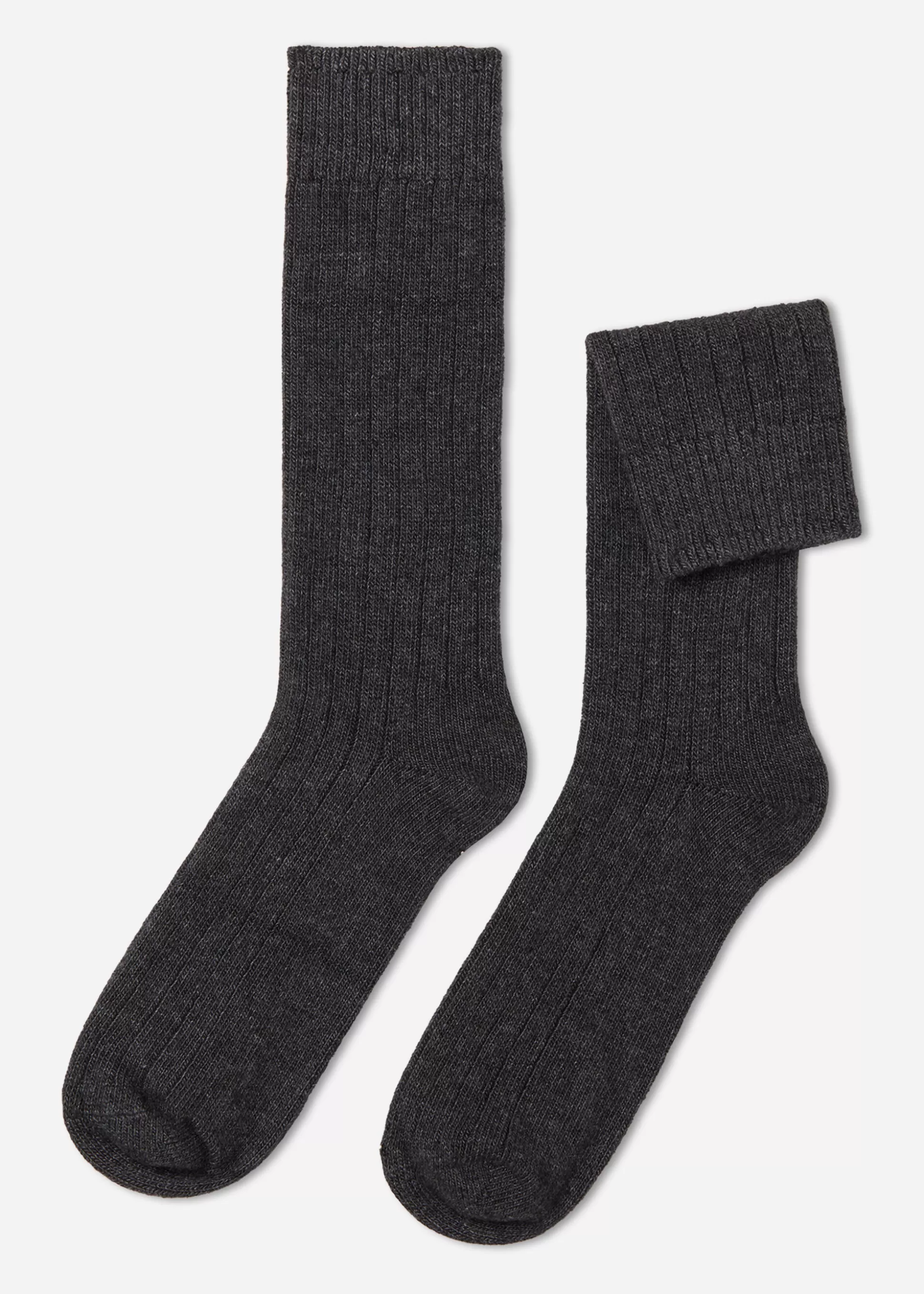 Chaussettes Courtes Cotelees Avec Laine Et Cachemire Pour Homme*Calzedonia Sale