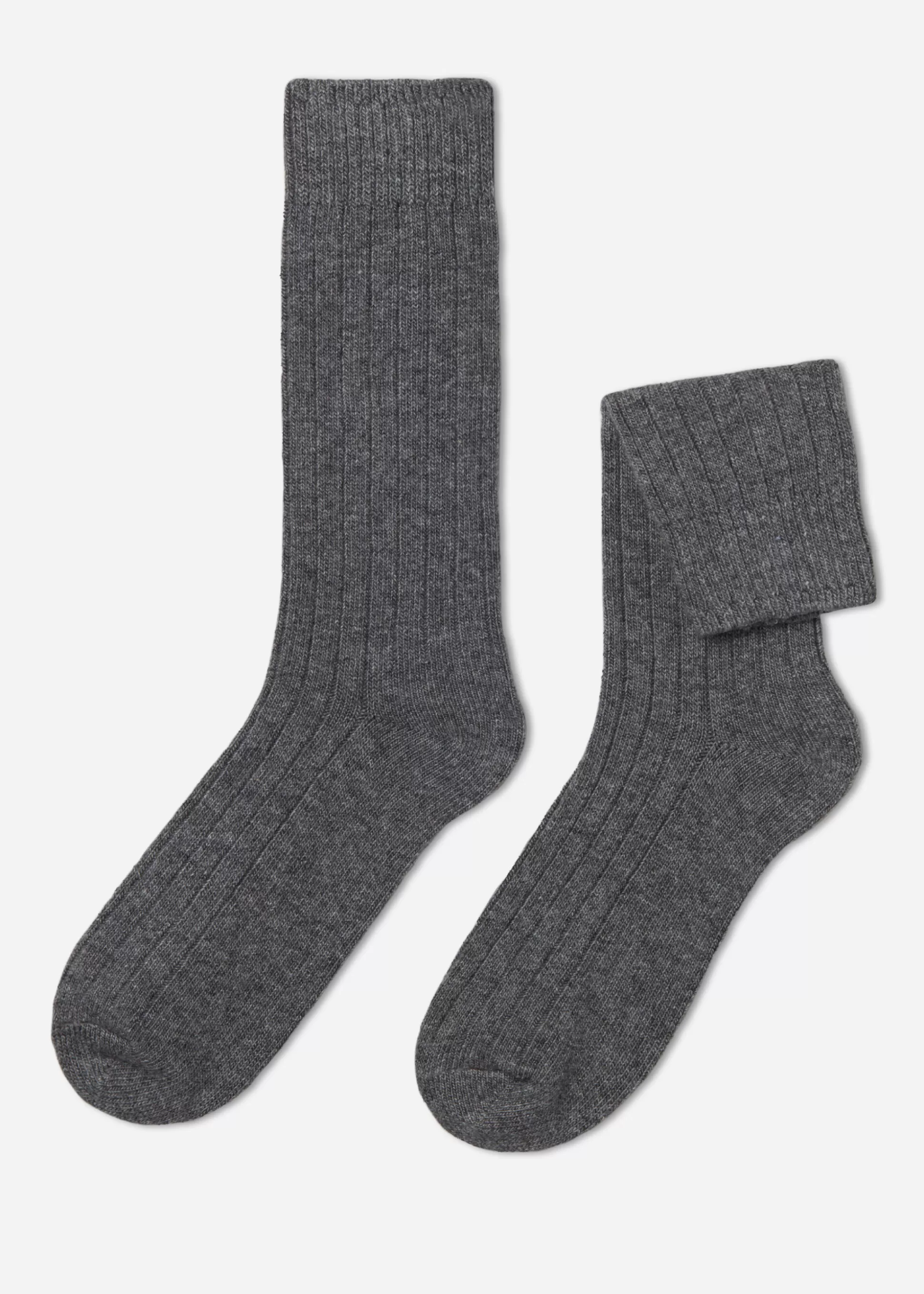 Chaussettes Courtes Cotelees Avec Laine Et Cachemire Pour Homme*Calzedonia Cheap