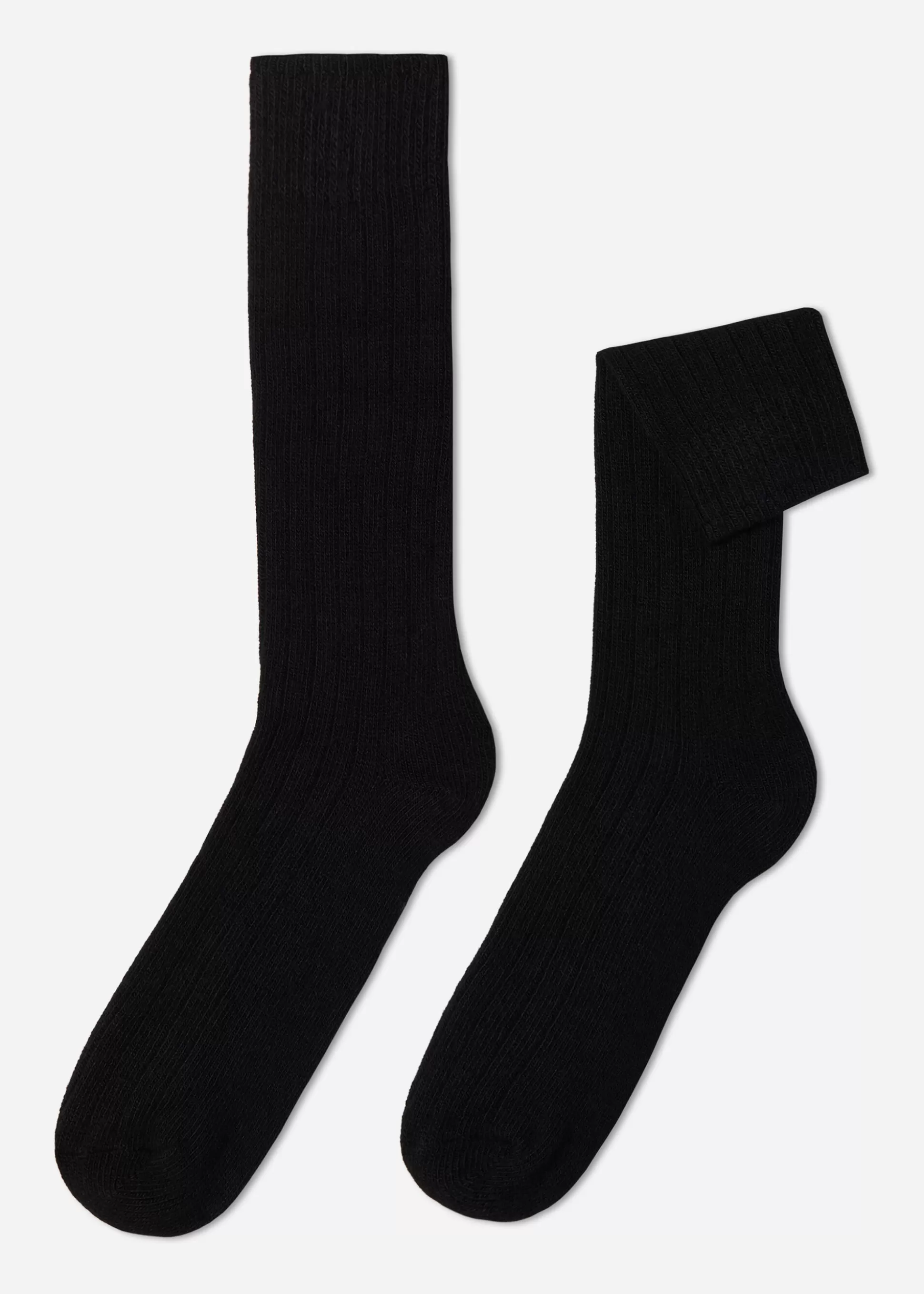 Chaussettes Courtes Cotelees Avec Laine Et Cachemire Pour Homme*Calzedonia Outlet