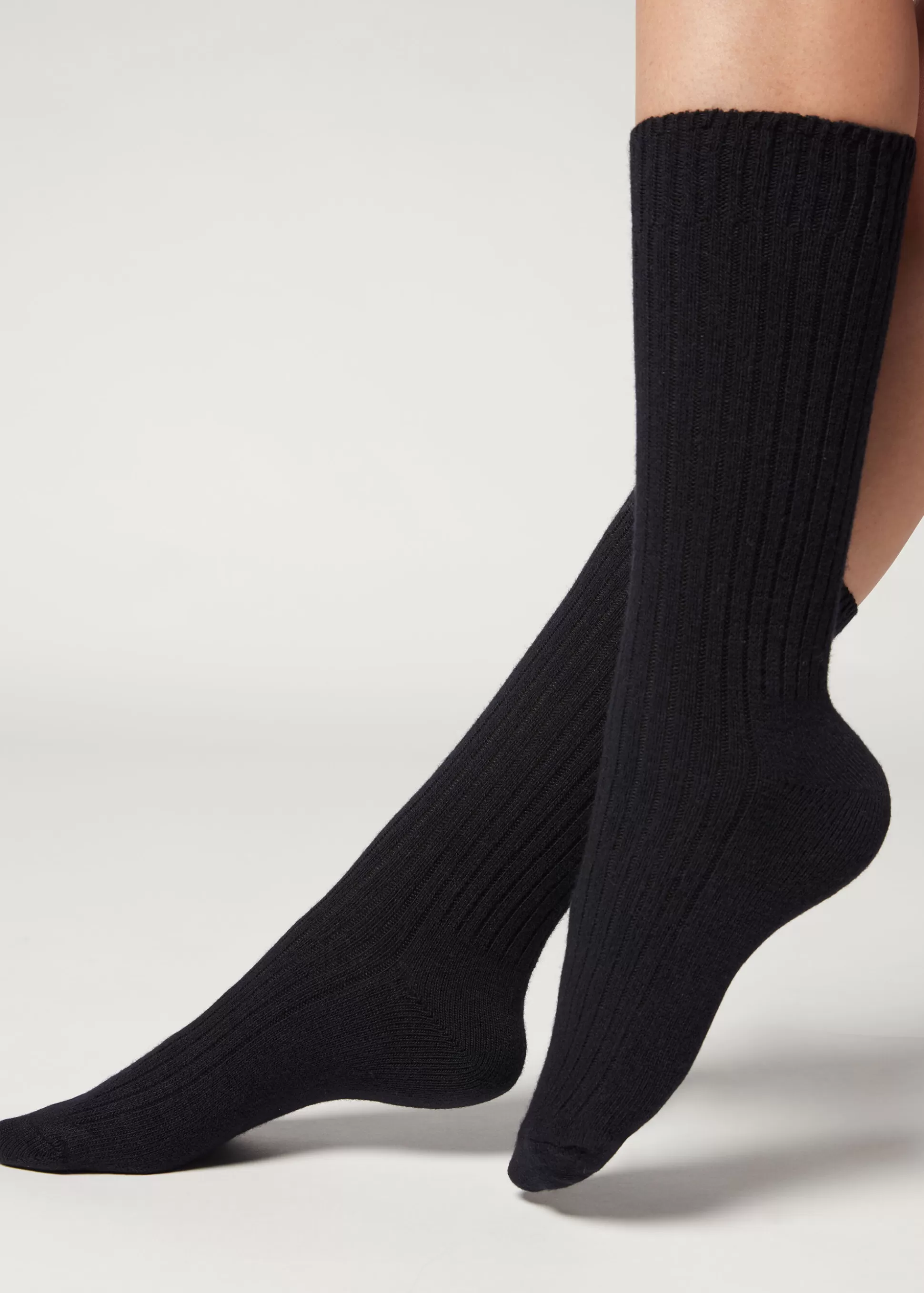 Chaussettes Courtes Cotelees En Laine Et Cachemire*Calzedonia Best Sale