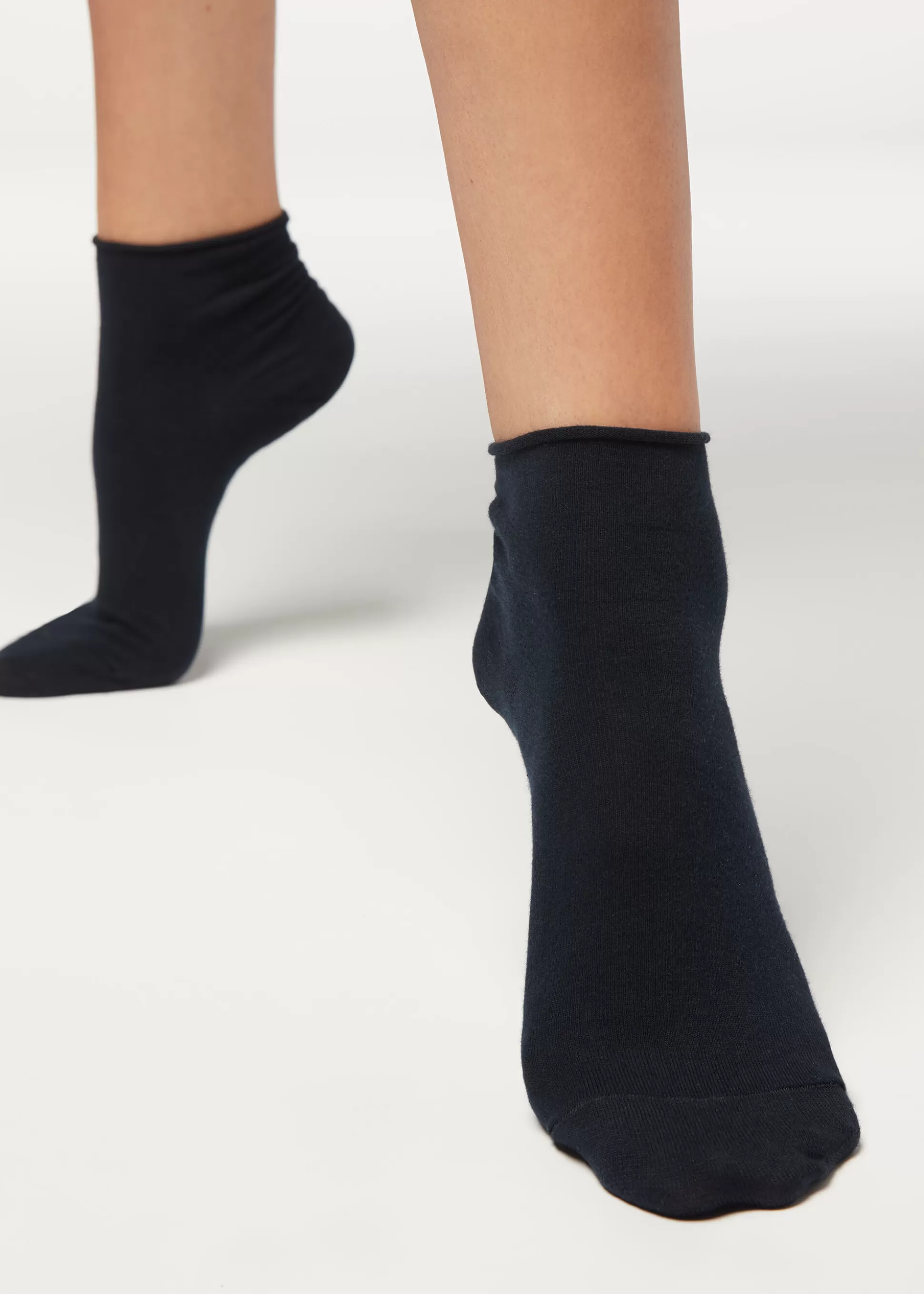 Chaussettes Courtes En Coton Sans Bordure*Calzedonia Clearance