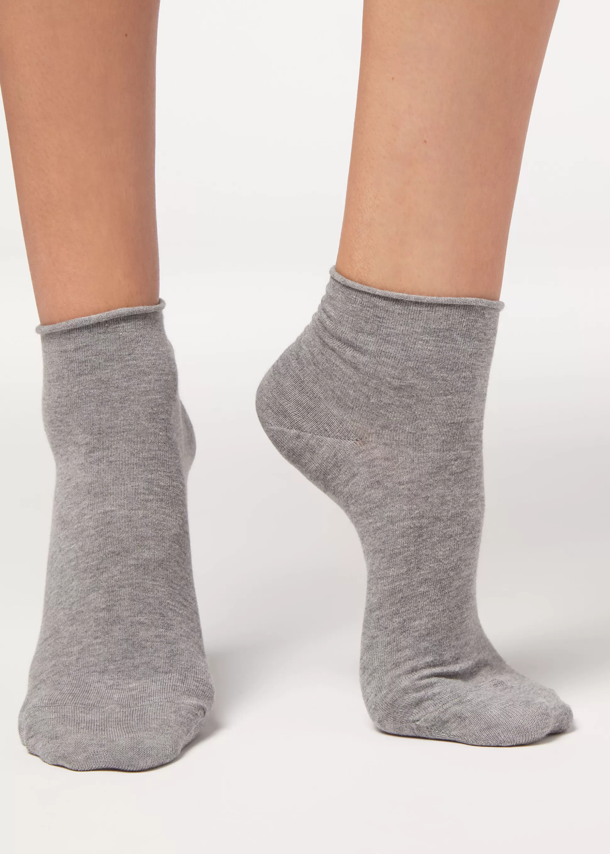 Chaussettes Courtes En Coton Sans Bordure*Calzedonia Best