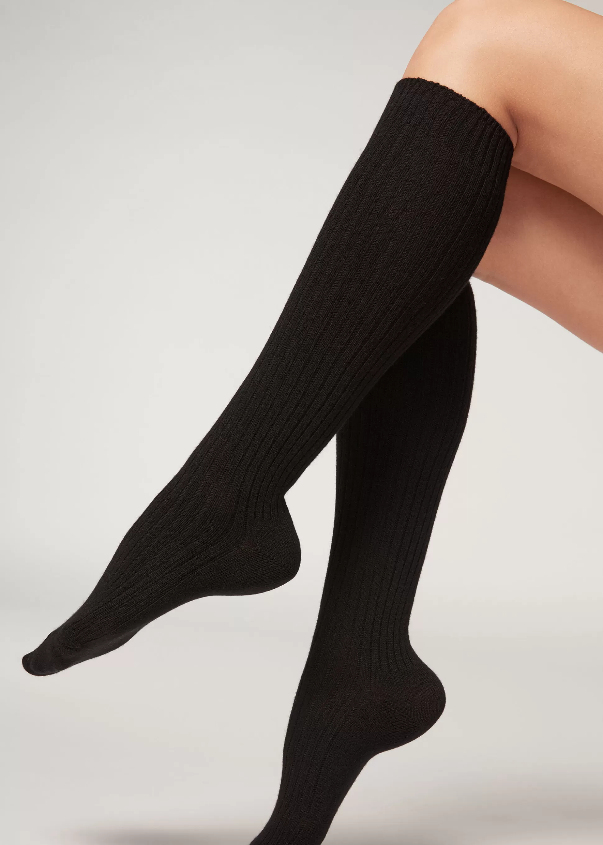 Chaussettes Hautes Cotelees Avec Laine Et Cachemire*Calzedonia Best