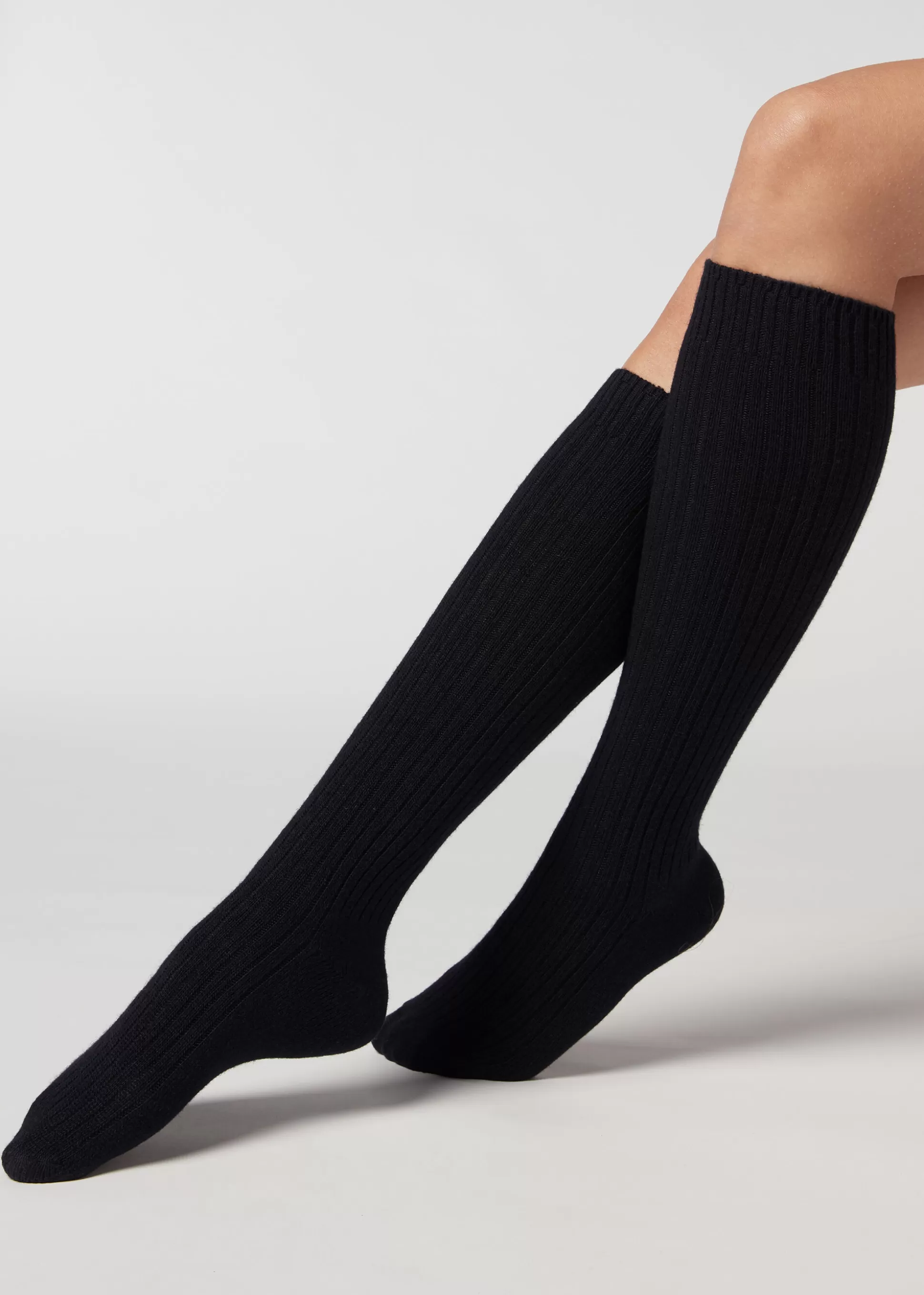 Chaussettes Hautes Cotelees Avec Laine Et Cachemire*Calzedonia Best Sale