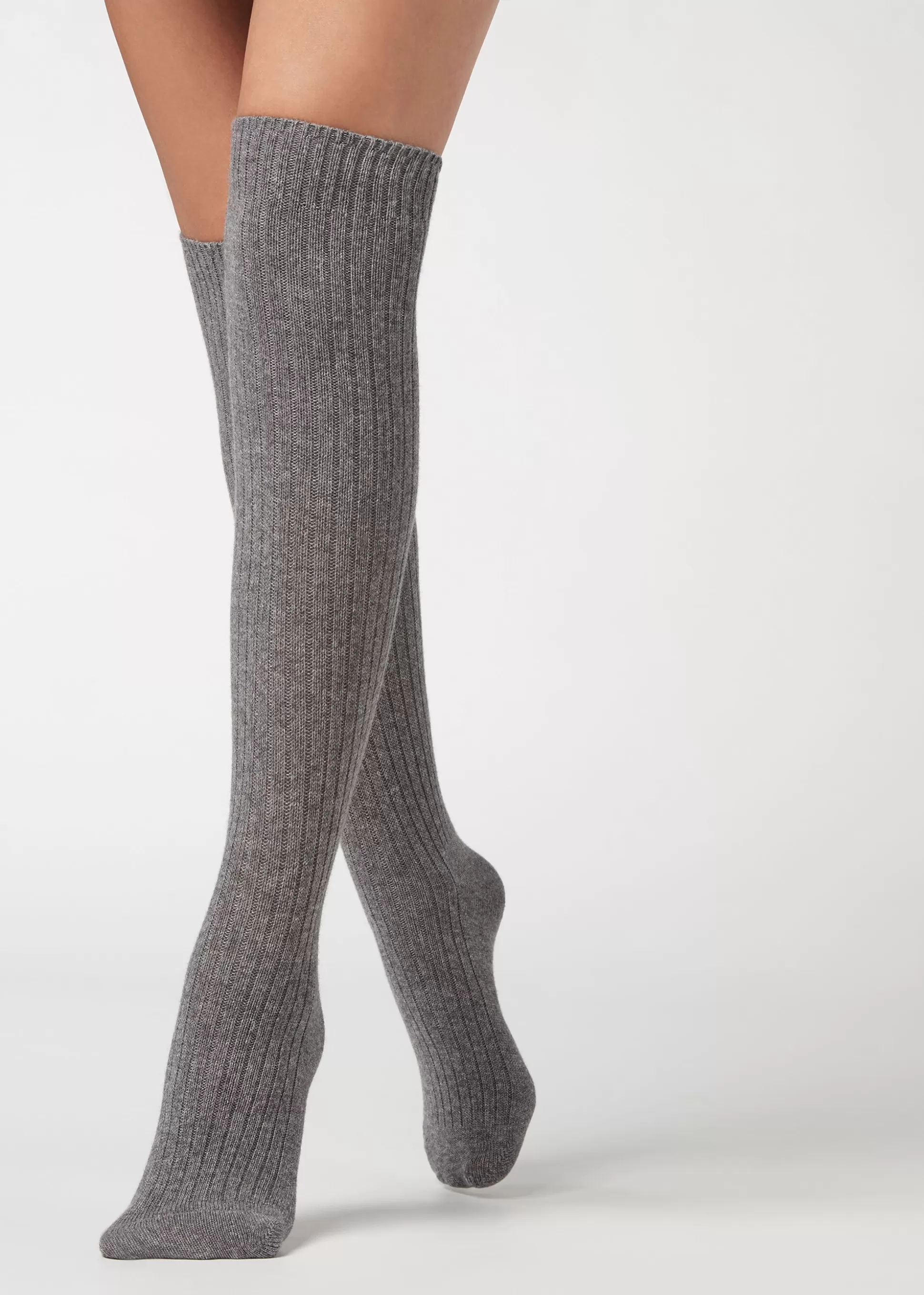 Chaussettes Hautes Cotelees Avec Laine Et Cachemire*Calzedonia Outlet