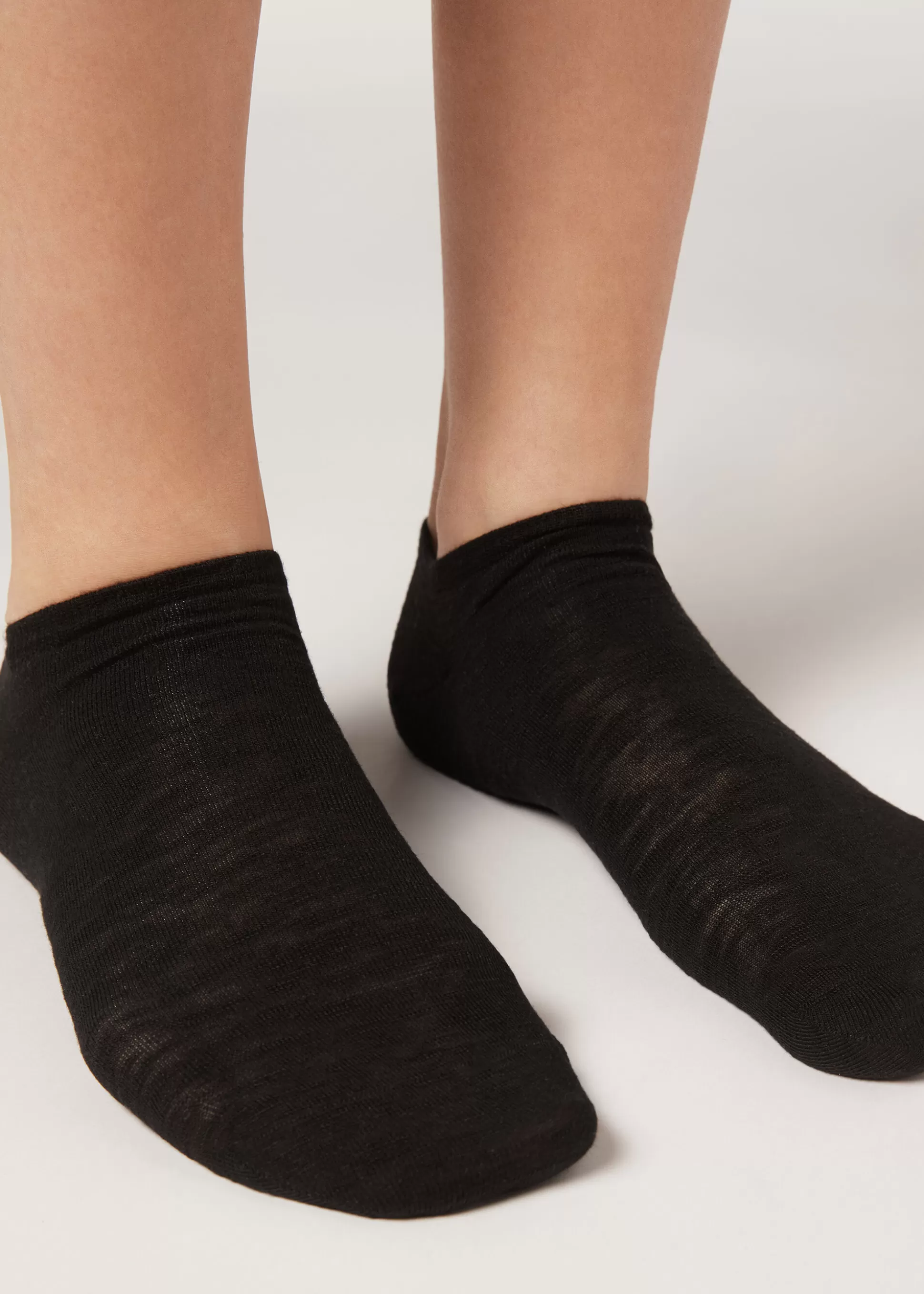 Chaussettes Invisibles Unisexe Avec Lin Et Viscose*Calzedonia Discount