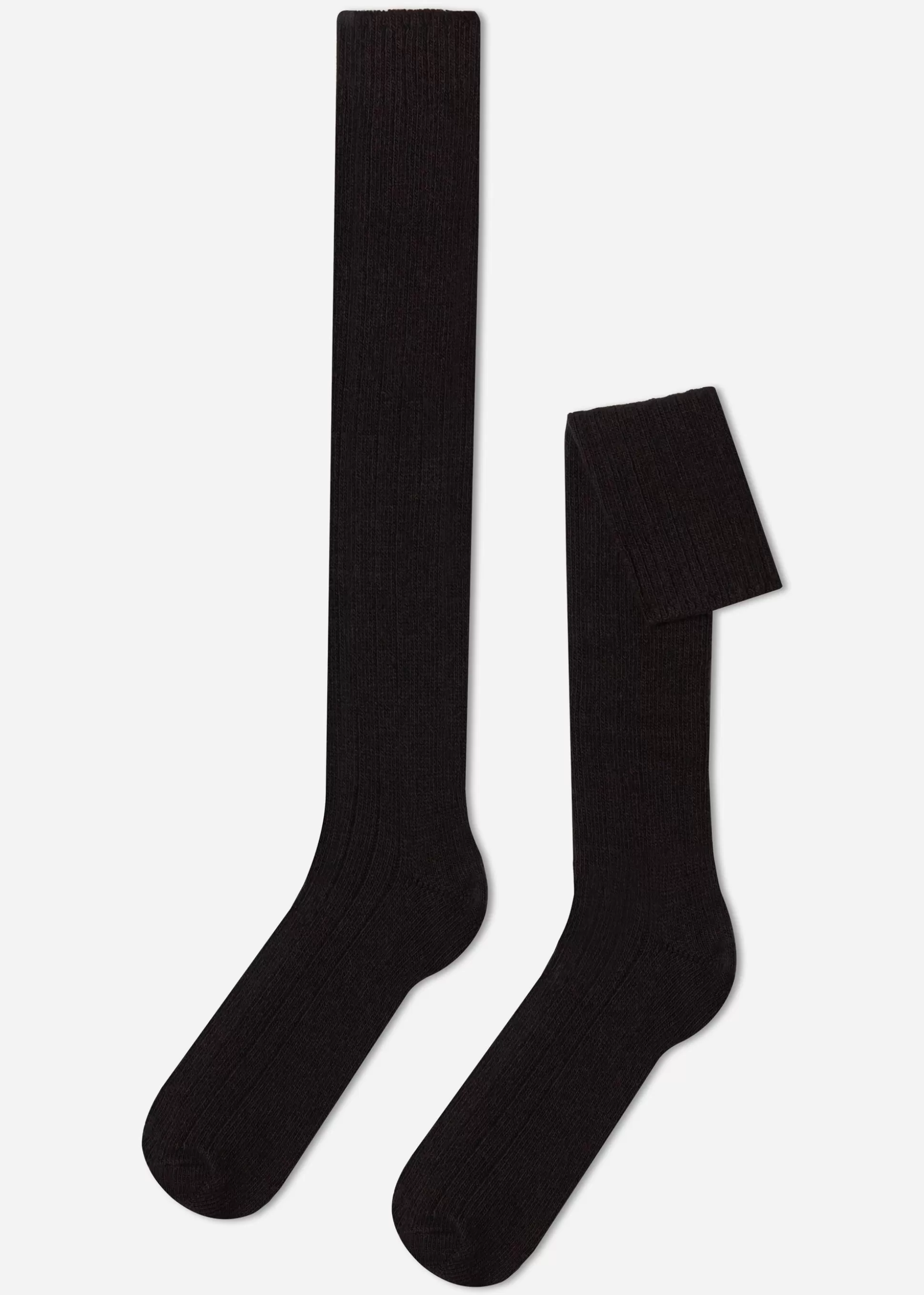 Chaussettes Longues Cotelees Avec Laine Et Cachemire Pour Homme*Calzedonia Flash Sale