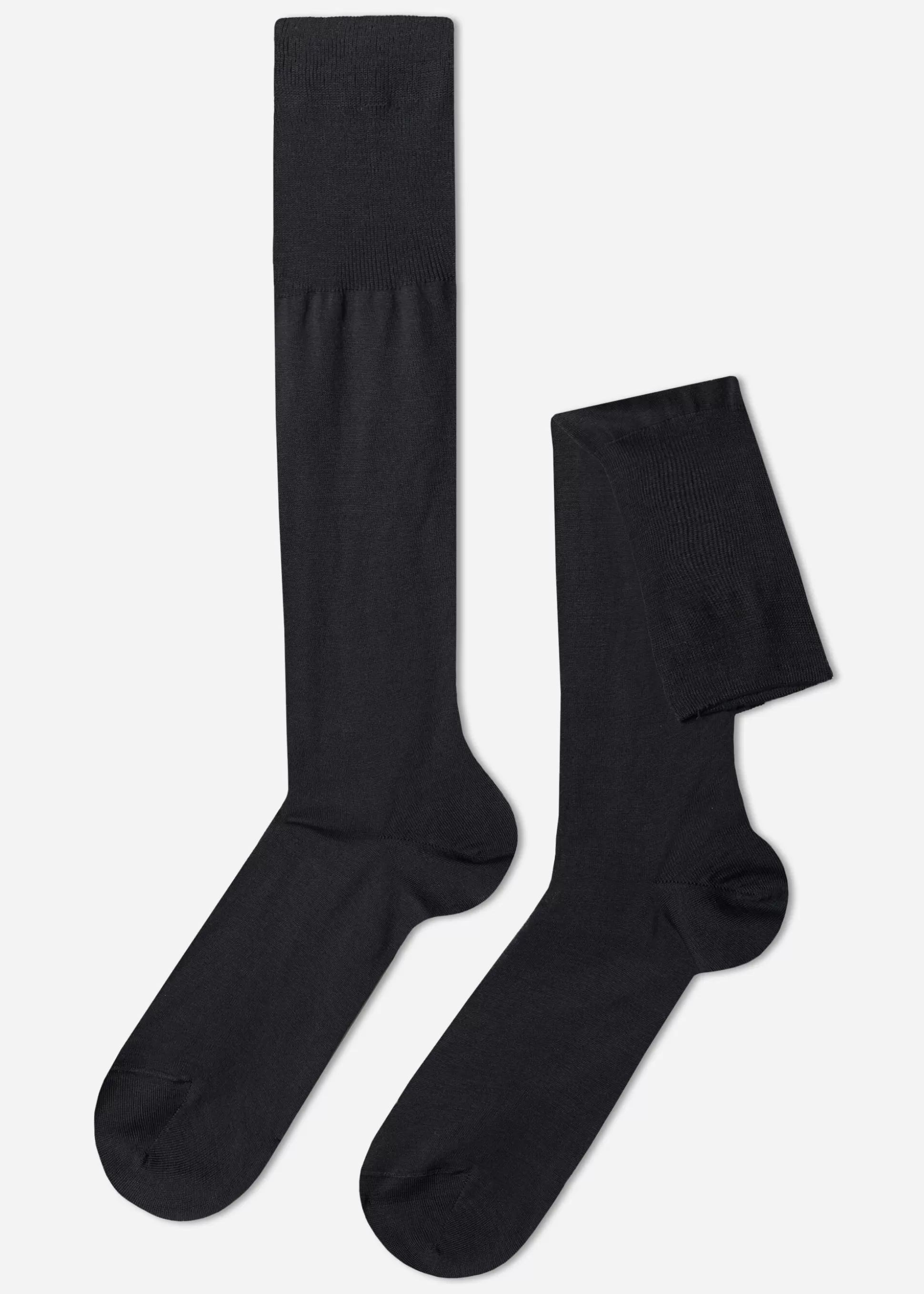 Chaussettes Longues En Fil D'Ecosse Pour Homme*Calzedonia Flash Sale