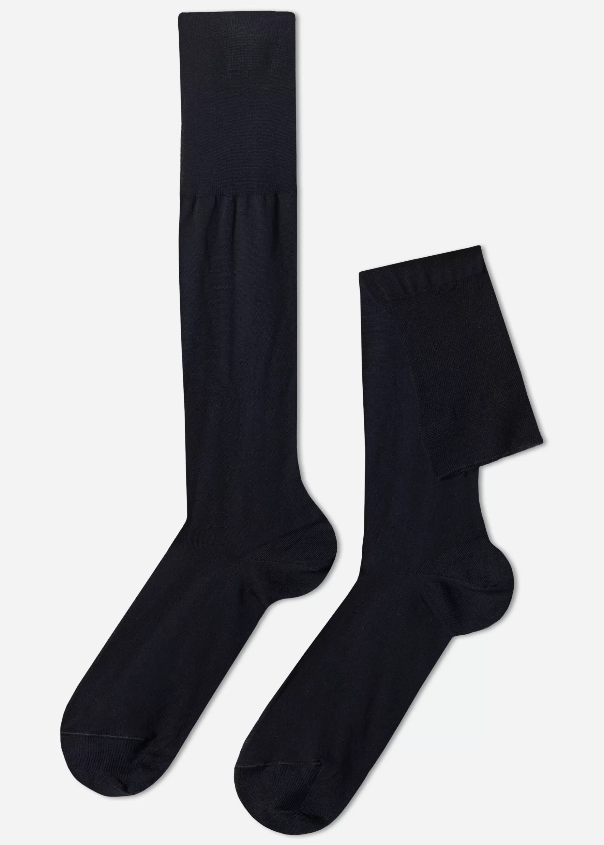 Chaussettes Longues En Fil D'Ecosse Pour Homme*Calzedonia Shop