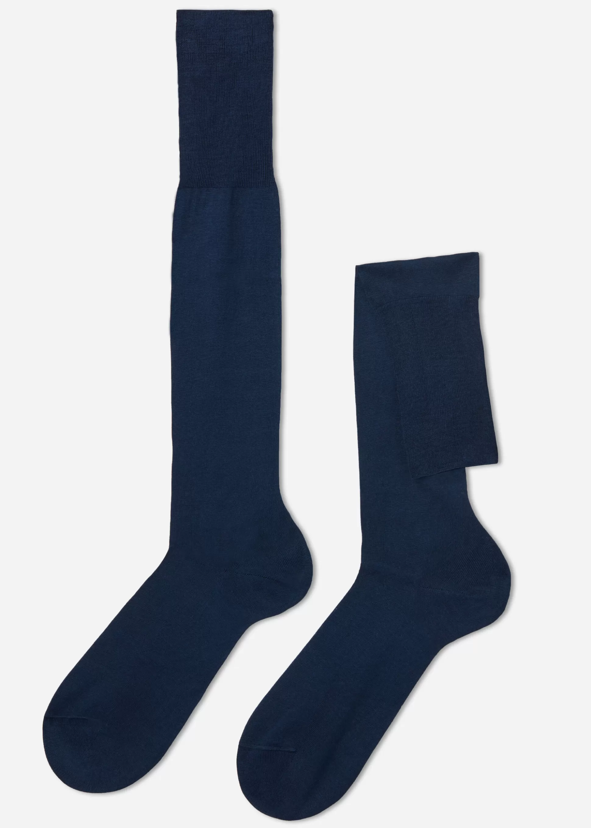 Chaussettes Longues En Fil D'Ecosse Pour Homme*Calzedonia Outlet