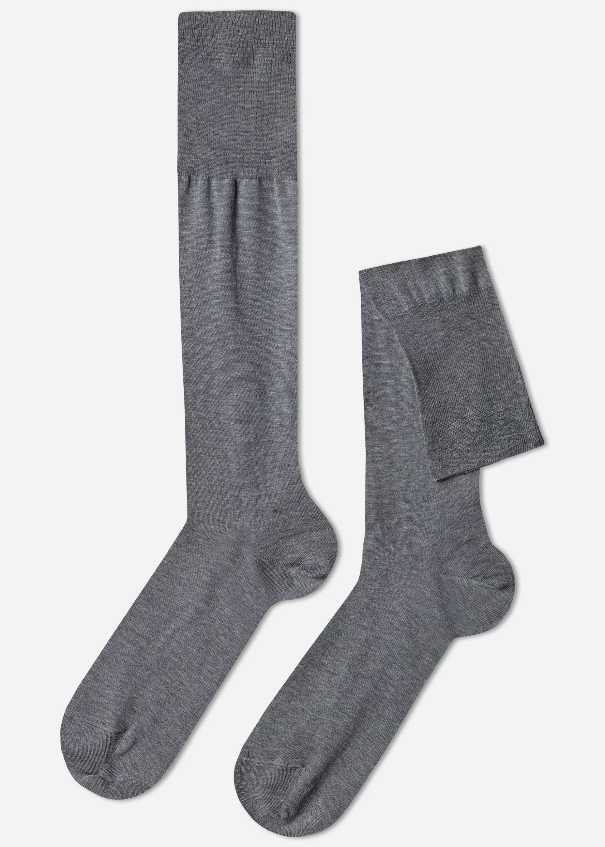 Chaussettes Longues En Fil D'Ecosse Pour Homme*Calzedonia Store