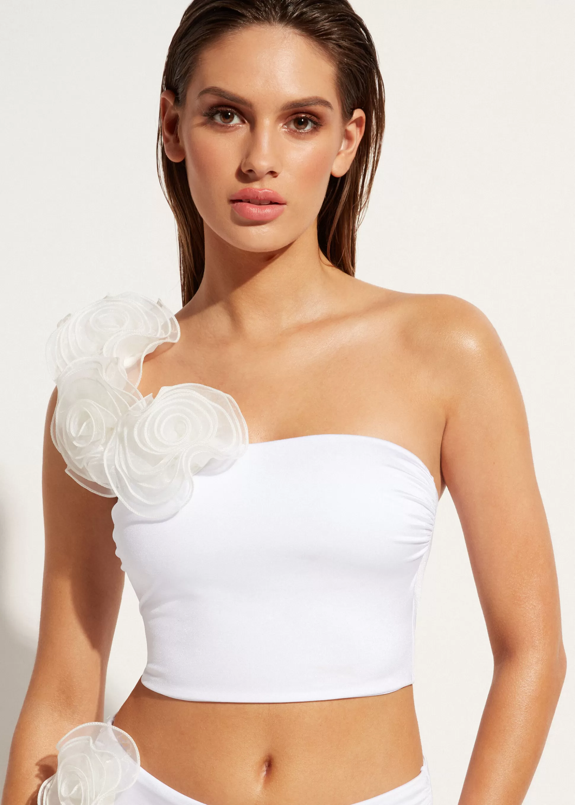 Haut De Maillot Bandeau Bustier Une Bretelle Bora Bora*Calzedonia Sale