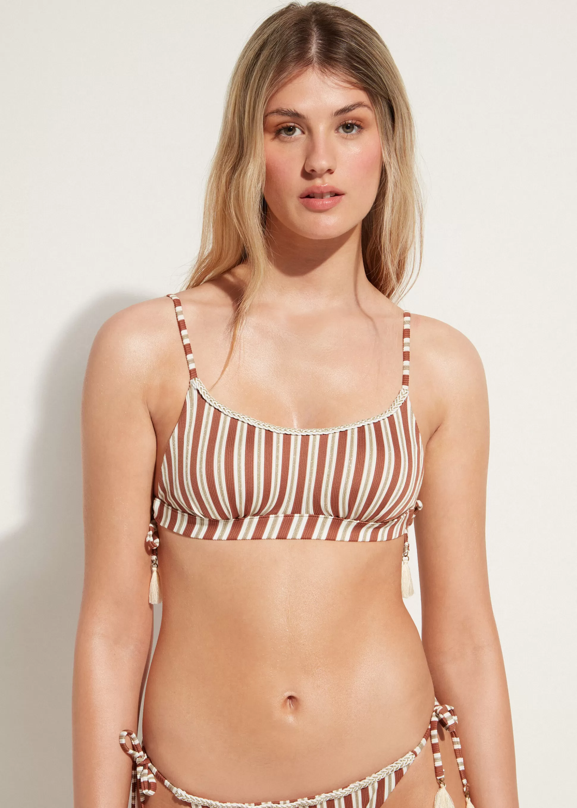 Haut De Maillot Brassiere A Rayures Rodi*Calzedonia Fashion