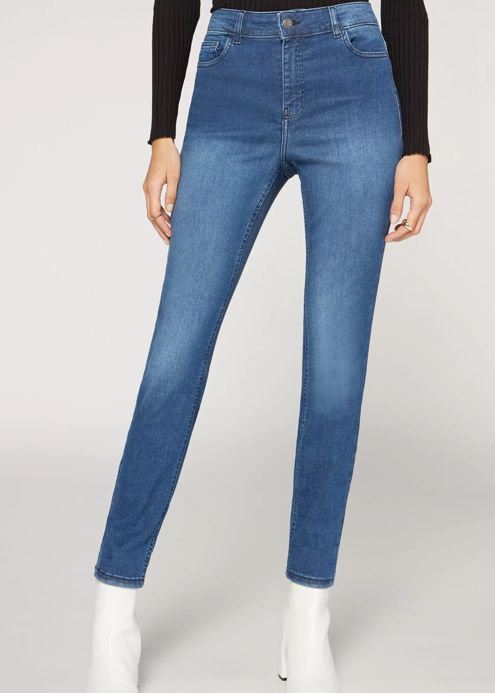 Jean Superskinny Taille Haute Denim Super Flexible*Calzedonia Store