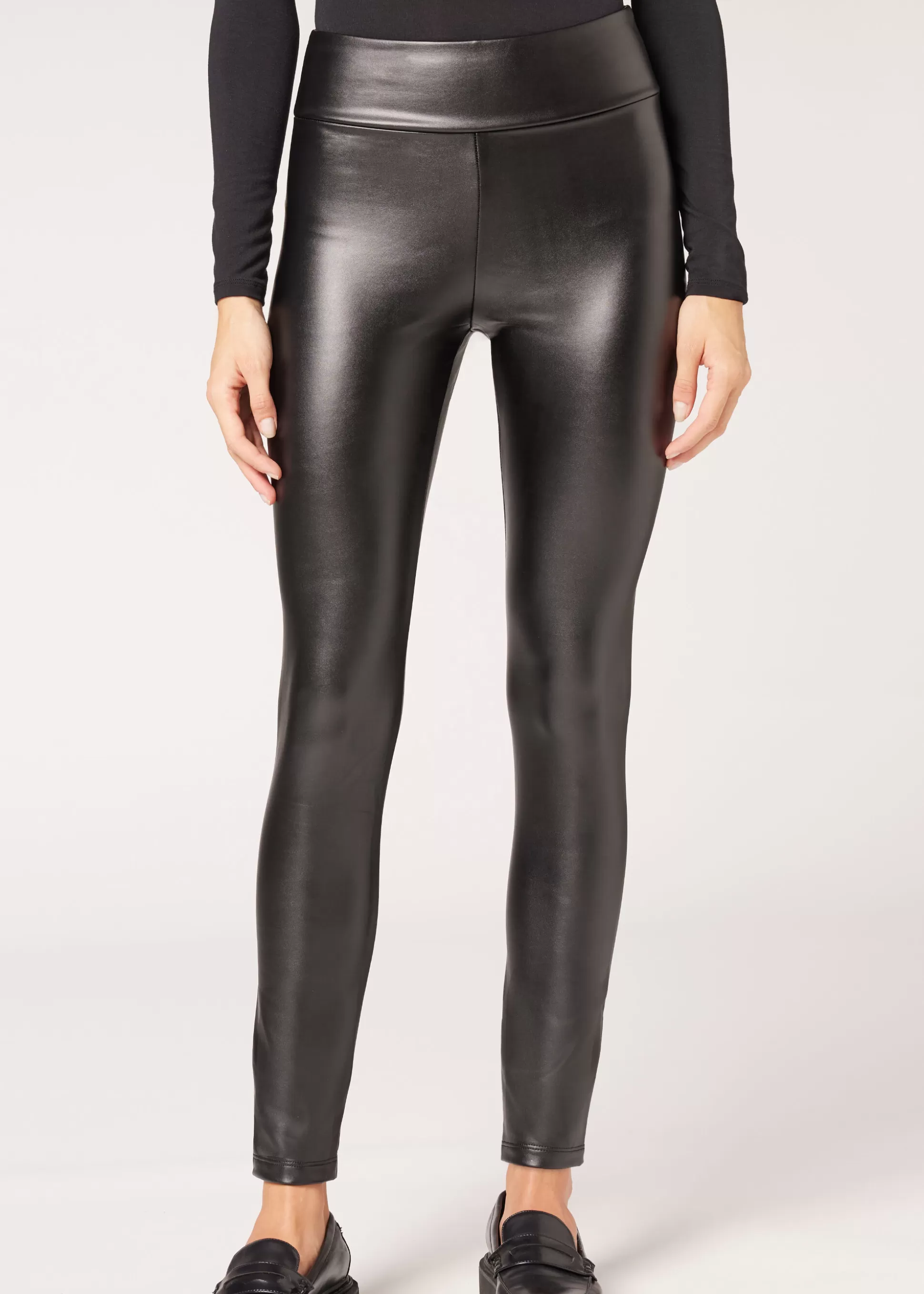 Legging Thermique Effet Cuir*Calzedonia Flash Sale