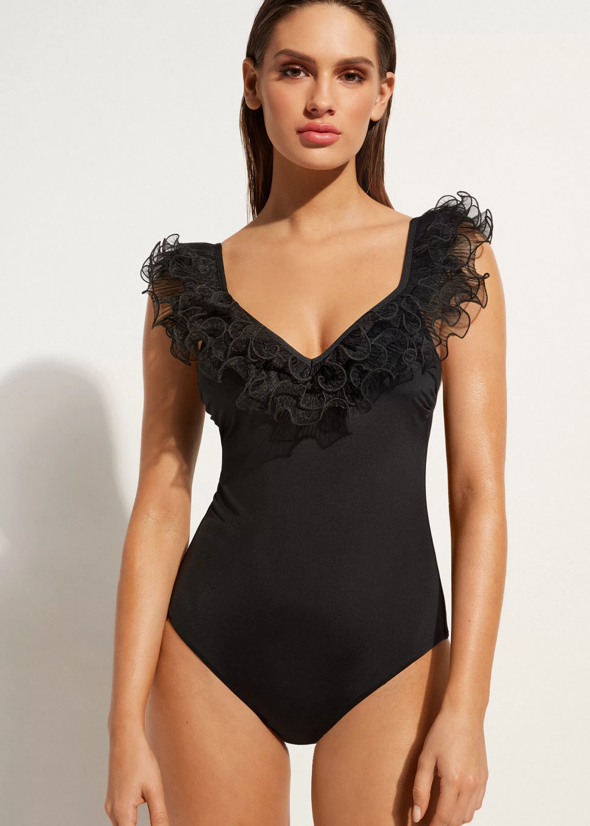 Maillot Une Pièce Legerement Rembourre Singapore*Calzedonia Cheap